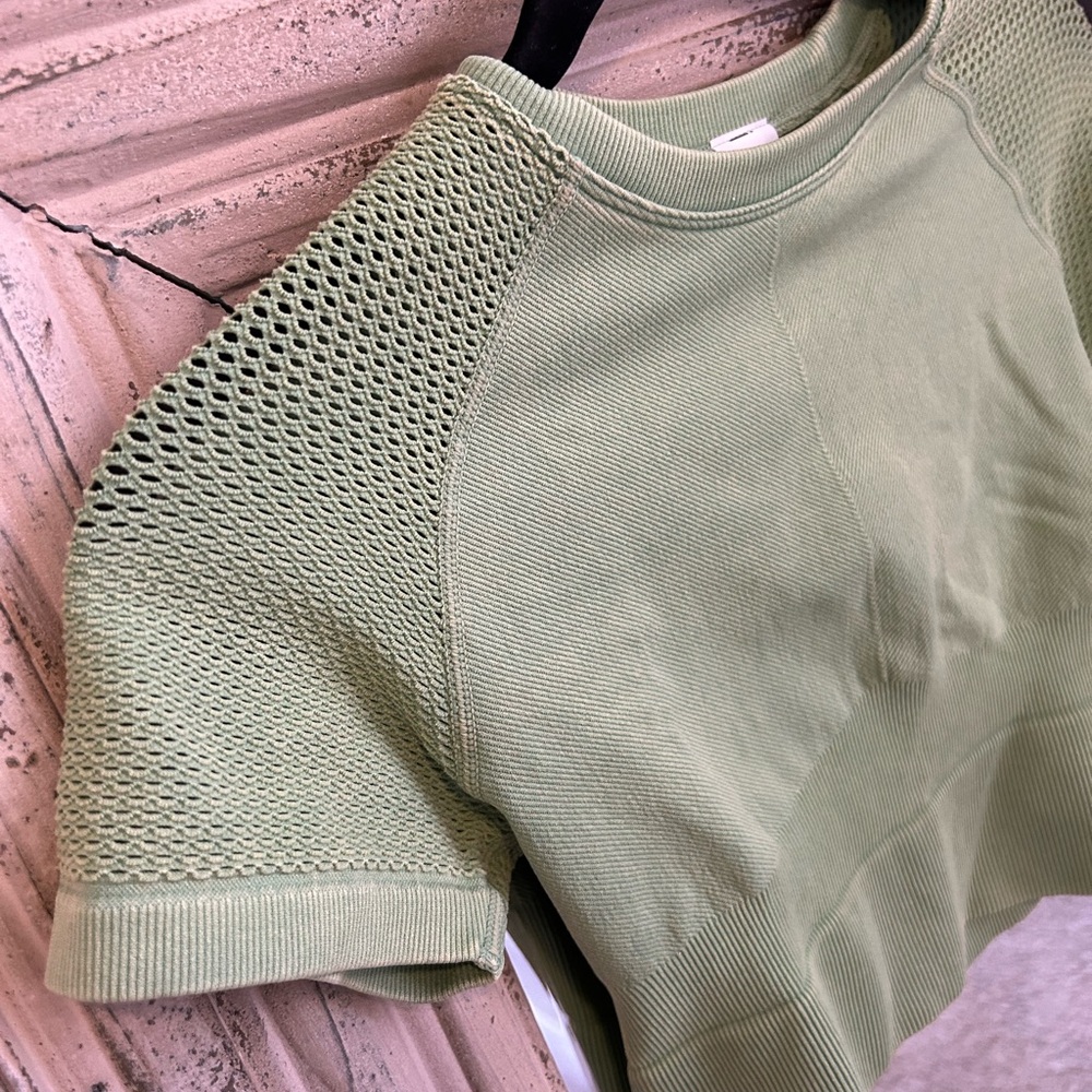 JoyLab Olive Short Sleeve Knit Tee